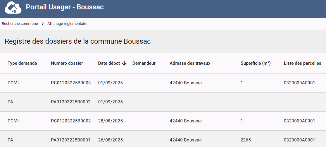 Affichage réglementaire